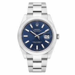 Rolex Datejust II 41MM 116300 Stainless Steel Blue Dial Watch